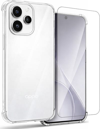 Hoesje geschikt voor Oppo Reno 15 Pro 5G - Screenprotector Glas - Shockproof Transparant