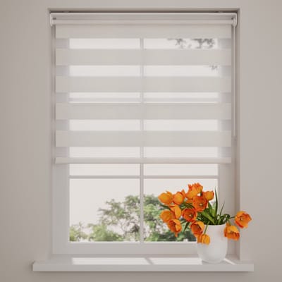 DTCH® Duo rolgordijn - Pure Mini - Lichtdoorlatend - Linnen - 60 x 150 cm - rolgordijn zonder boren