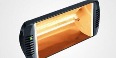 Progretti Heliosa 66 Black Terrasverwarmer - Hangend - 2000W - Met 500 cm Aansluitsnoer - Zwart