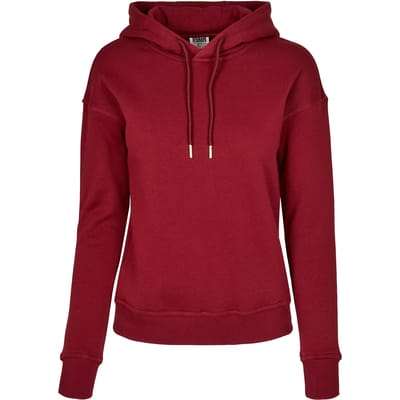 Urban Classics - Organic Hoodie/trui - XS - Bordeaux rood