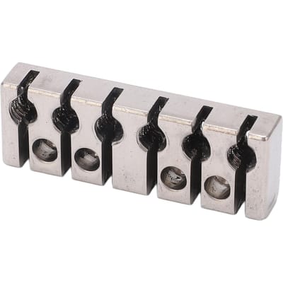 Bloque-cordes 6 cordes avec vis Métal Chevalet de guitare headless Bloque-cordes Pièces d'instrument de musique 42mm white