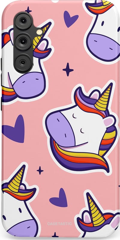 Casetastic Hoesje Geschikt voor Samsung A34 (5G) - Stijlvolle Beschermende Duo-layer Case - Unicornhart