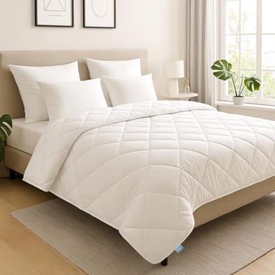 4-seizoenen dekbed - Deken set - Alle seizoenen - Twee scheidbare delen - 135 x 200 cm - Wit
