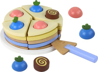 Educatieve Houten Speeltaart Set - 8-delig - Ontwikkeling door Spel