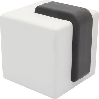 Beton Deurstopper Kubus 60x66mm - Zachte Rubber Stop voor Vloer en Muur