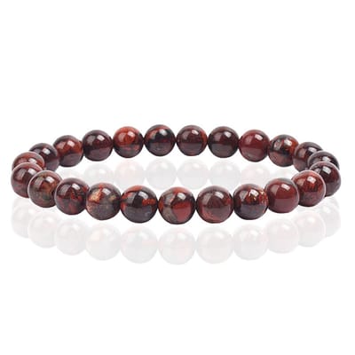 Natuursteen Armband met 8mm Kralen Memphis - Bloodstone