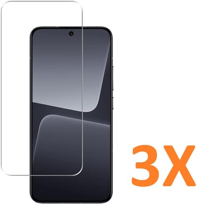 Glasplaatje Geschikt voor: Xiaomi 13 Lite - 3x Screenprotector - screen protector - glas - bescherm - beschermglas