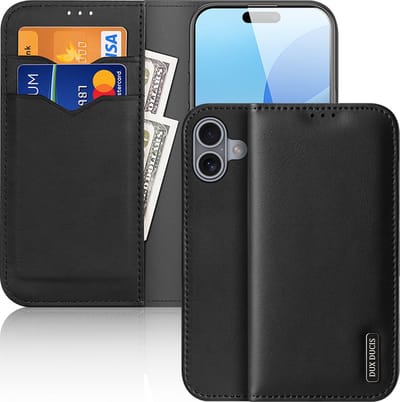 Dux Ducis - Telefoonhoesje geschikt voor Apple iPhone 16 - Hivo Series Case - Zwart