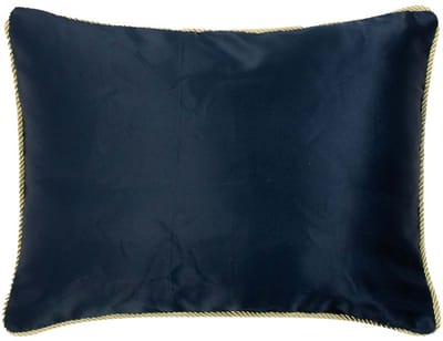 kussen satijn navy 35x45cm