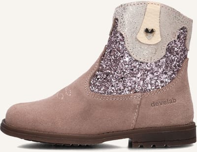 Develab 47084 Laarzen - Suède - Unisex - Roze - Maat 26