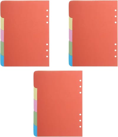 Kleurige A5 Tabs voor Ringbanden, Planners en Notebooks - 15 Stuks, Perfect voor Organisatie en Notities