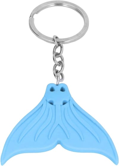 Zeemeerminstaart Sleutelhanger - Hanger Decoratie - Tas Accessoire - Zacht Siliconen Materiaal - 15 g - Meerkleurig