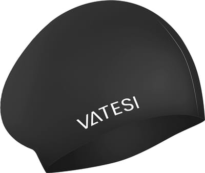 Siliconen Badmuts - Waterdicht & Elastisch - Zwemmuts voor Dames en Heren - Unisex - Swimming Cap - Zwart