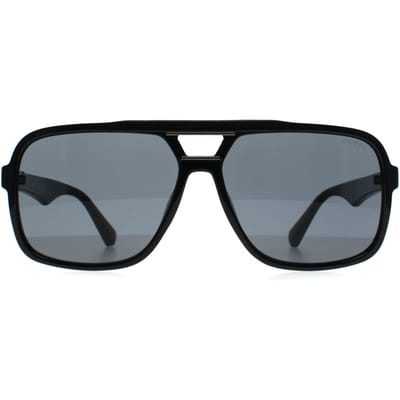 Guess GF5125 01A glanzend zwart blauw grijs zonnebril