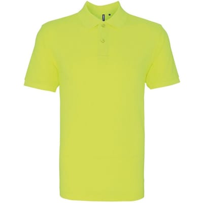 Asquith & Fox Heren Poloshirt met korte mouwen (Neon geel)