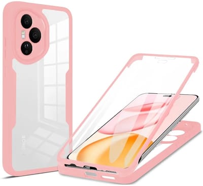 Hoesje geschikt voor HONOR 400 Pro - Techsuit ColorVerse 360 Case met Screenprotector - Roze