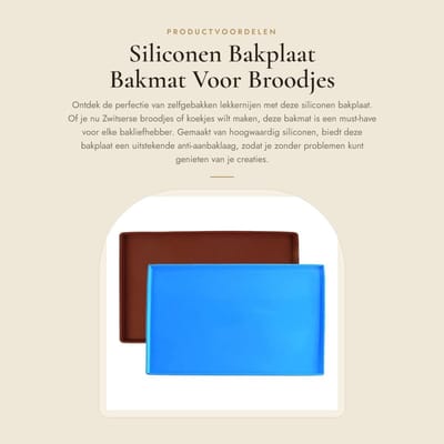Dailygoods- Bakplaat Siliconen - Bakmat Set van 2 - Antislip - Voor Broodjes/Koekjes - Ovenplaat - Superieur Materiaal