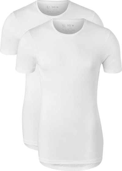 RJ Everyday 2-Pck Groningen O-Neck Wit S