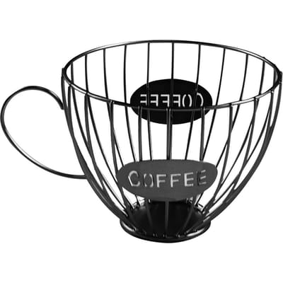 Koffiecapsule Opbergmand Stijlvolle Huisdecoratie Plank Vintage Koffiepad Organizer Houder Standaard Container Voor Thuis Café Hotel black