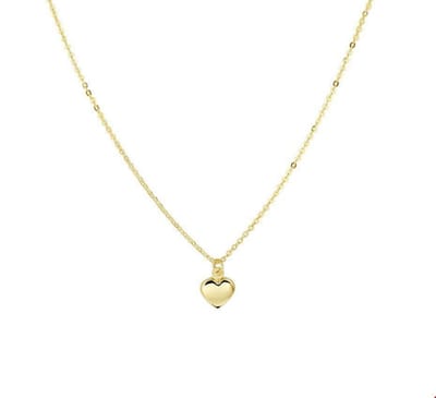 Geelgouden Collier hart 1 4020740