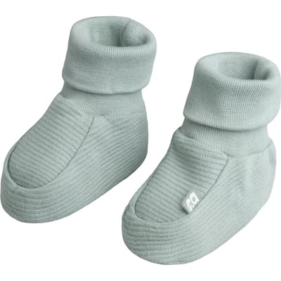Baby's Only Slofjes Pure - Dusty Green - 3-6 mnd - 100% ecologisch katoen - GOTS