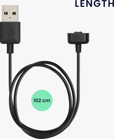 kwmobile USB-oplaadkabel geschikt voor Amazfit Band 7 kabel - Laadkabel voor smartwatch - in zwart