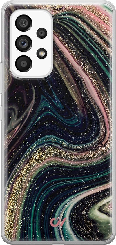 Hoesje geschikt voor Samsung Galaxy A53 hoesje - Marble Twilight - - Multi - - Casevibes