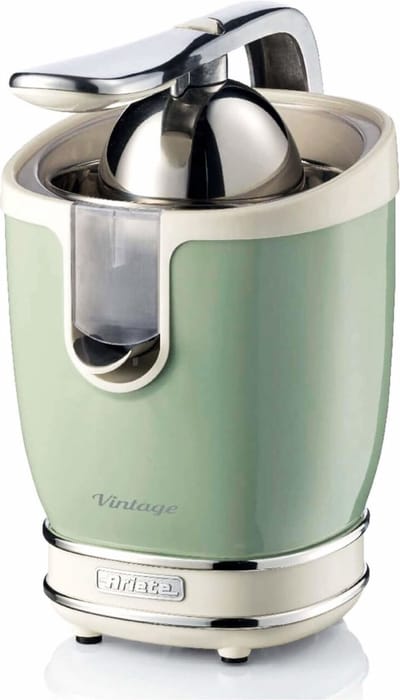Ariete 0413/04 - Vintage elektrische citruspers - 85 Watt - 2 perskegels - 600 ml inhoud - groen