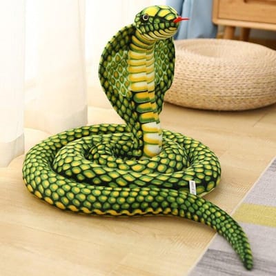 Simulatie Slangen Pluche Speelgoed Reusachtige Boa Cobra Lang Knuffeldier Slang Pluche Grappige Listige Vrienden Halloween Kinderen Cadeau groen