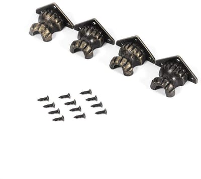 Antiek ontworpen hoekbeschermer - DailyGoods, 4 stukken, zinklegering