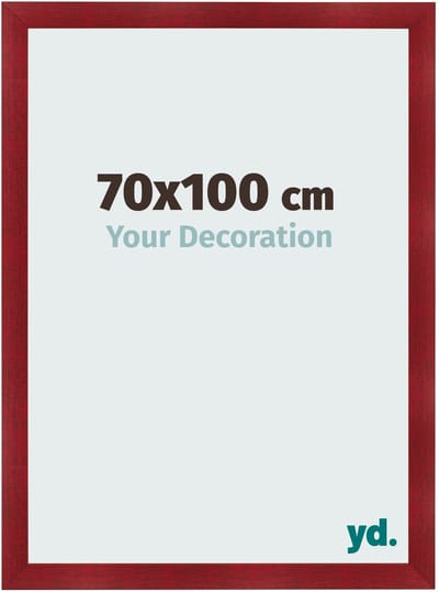 Your Decoration - Fotolijst 70x100 cm - MDF - Wijnrood Geveegd - Pisa