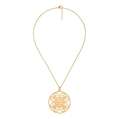 Orphelia Dames 925 Sterling Zilveren Ketting met Hanger - Goud ZH-6035/2