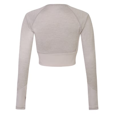 Umbro Dames/Dames Pro Training Crop Top met lange mouwen (Zilvergrijs gemêleerd)