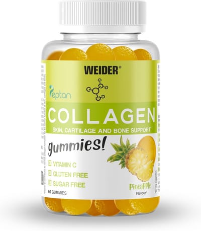 Weider Collagen Gummies (50) Pineapple - Vitaminen, mineralen & gezondheid - Schoonheid