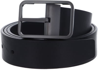 PORSCHE DESIGN Leren Riem Business Belt 35 Oliy W120 Black Zwart