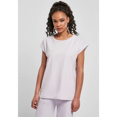 Urban Classics - Organic Extended Shoulder Dames Tshirt - XS - Paars