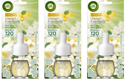 Air Wick Plug in Navullingen Freesia & Jasmijn - Voordeelverpakking 3 x 19 ml