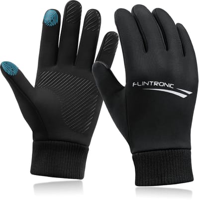 Allecto - Winterhandschoenen - Kinderen - Warme en winddichte handschoenen - Zwart - Touchscreen-handschoenen - Waterdicht - Geschikt voor trekking...