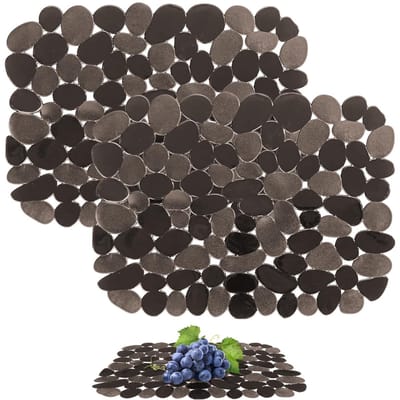 2 Stuks Gootsteeninzetstukken, 30 * 40 cm Gootsteenmatten, PVC Spoelbakmat, Afdruipmat voor Keukenspoelbak,Snel Afdruipende Afdruipmatten, Snijdbaargootsteenmat, Antislip Bescherming voor Gootsteen |