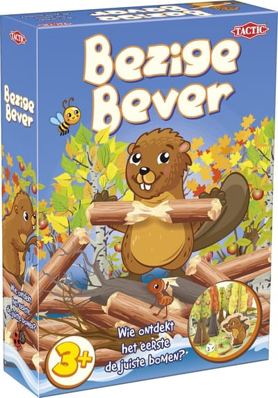Tactic Bezige Bever – Bordspel – Geheugenspel met Bouwen – Spelenderwijs Leren – Familiespel – 2 tot 4 Spelers – Vanaf 3 Jaar