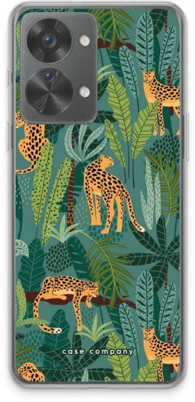Case Company® - Hoesje geschikt voor OnePlus Nord 2T hoesje - Luipaard 2 - Soft Cover Telefoonhoesje - Bescherming aan alle Kanten en Schermrand