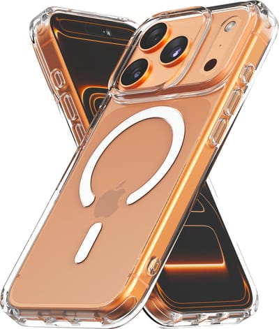 Hoesje - Geschikt voor iPhone 17 Pro - Transparant - Geschikt voor MagSafe – Slank - hoes - Shock proof