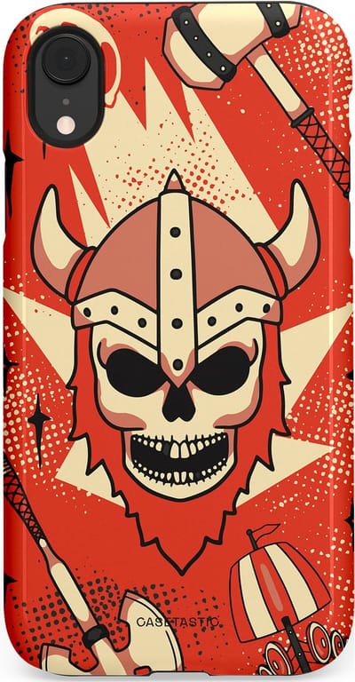 Casetastic Hoesje Geschikt voor Apple iPhone Xr - Stijlvolle Beschermende Duo-layer Case - Vurige Valhalla