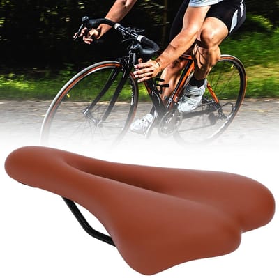 Dailygoods- Fietszadel Dikker - Schokbestendig - Fietskussen - Voor Racefietsen - Voor Mountainbikes - Polyurethaan/Kunststof - Fietsstoel