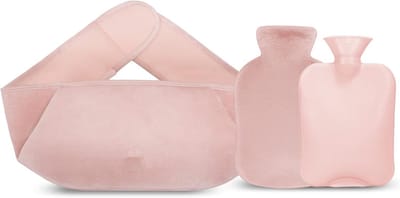 Famanu - Warmwaterkruik 1.2L met hoes – 3-in-1 kruik voor pijnverlichting bij nek en rug