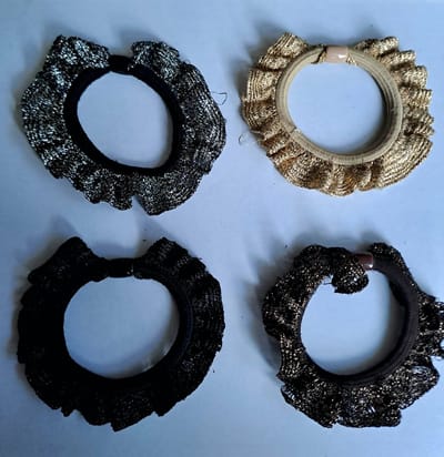 Scrunchies met glitter 4 stuks | Scrunchies | Kerst | Cadeau