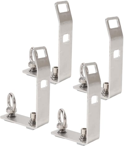Dailygoods- Ladingbelastingstopper - 4 Stuks - Roestvrij Staal - Geschikt voor Ladder/Kajaks/Brandhout - Dakrekaccessoires - Eenvoudige Montage - Laststop