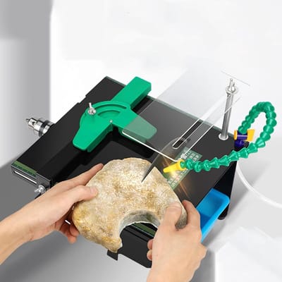 Mini Tafelzaag - Polijstmachine - Sieraden Maken - Flexibele As - 1000-11019 RPM - Zilver
