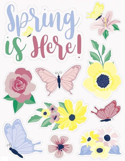 Lente raamstickers
