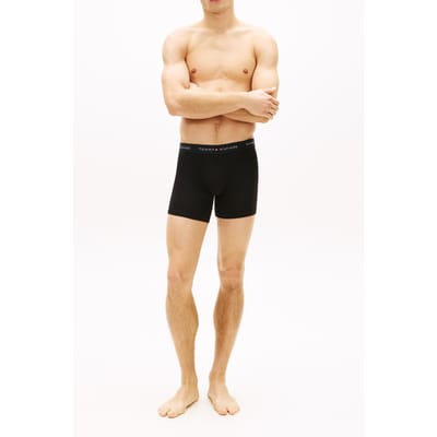 Tommy Hilfiger 3-pack Signature Logo Waistband Boxer Briefs Black Size: S | Underpants Outlet | Heren | Zwart